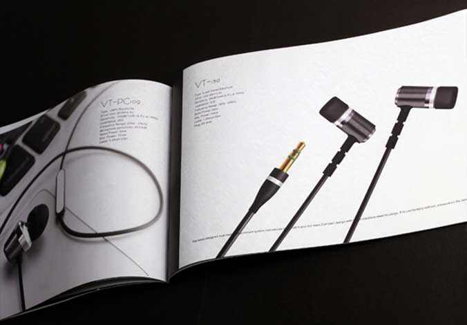 Vtsonic耳机画册设计，宣传册设计